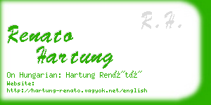 renato hartung business card